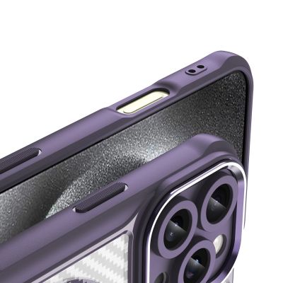 8. Etui silikonowe Leading Series MagSafe do iPhone 16 Pro Max - fioletowe