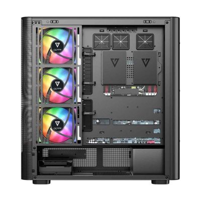 6. MODECOM OBUDOWA VOLCANO AQ 300 ARGB MIDI CZARNA