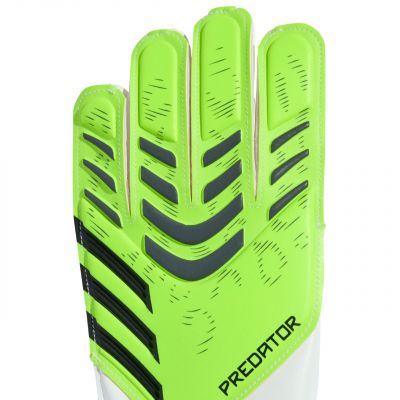 2. Rękawice bramkarskie adidas Predator Training limonkowe Jr JN5362
