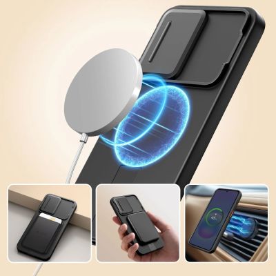 4. Etui Tech-Protect Kevlar Aura MagSafe na Samsung Galaxy A57 - czarno-pomarańczowe