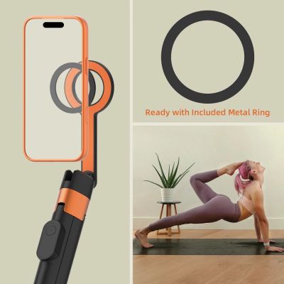 11. Selfie stick Tech-Protect L10S Bluetooth Tripod - czarno-pomarańczowy