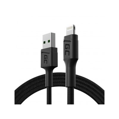 GREEN CELL KABEL KABGC21 GC POWERSTREAM USB-A - LIGHTNING 120CM, SZYBKIE ŁADOWANIE