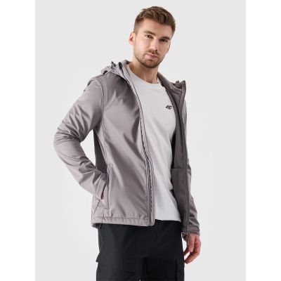 6. Kurtka softshell wiatroodporna membrana 5 000 męska 4F NOSH4SFM001B-25S