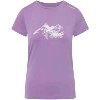 T-shirt damski VIKING Lenta Bamboo Light Lady fioletowy   XL