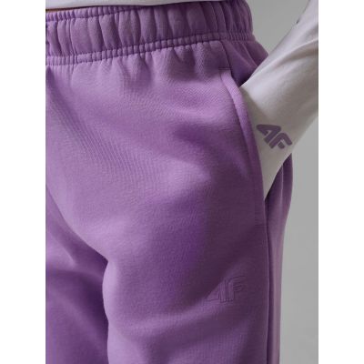 4. Spodnie dresowe joggery dziewczęce 4F 4FJRSS26TTROF1795-12S