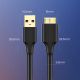 10. Kabel Ugreen US130 10841 USB-A 3.0 - micro USB-B 1m - czarny