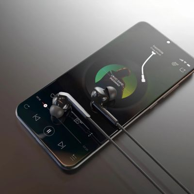 4. Słuchawki dokanałowe Dudao X3 przewodowe mini jack 3.5mm - czarne