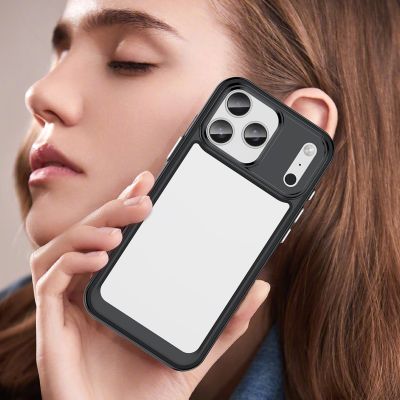 7. Etui Outer Space na iPhone 17 Pro - czarne przezroczyste
