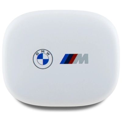 3. BMW słuchawki Bluetooth BMBEMIATP20LOH    TWS + stacja dokująca biały/white Printed Logos