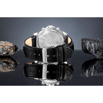 6. Zegarek Męski Giewont Chronograph Sapphire Czarny GW3520-A4