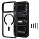 2. Etui Tech-Protect Magmat Magsafe CC na iPhone 17 Pro Max / 18 Pro Max - przezroczysto-czarne