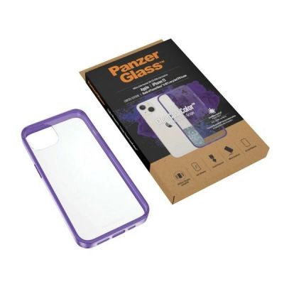 5. Etui PanzerGlass ClearCase antybakteryjne z certyfikatem Military Grade na iPhone 13 / 14 / 15 - przezroczysto-fioletowe