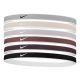 2. Opaska na włosy Nike Swoosh Sport HeadbandsS 6 pak Tipped 92800592027