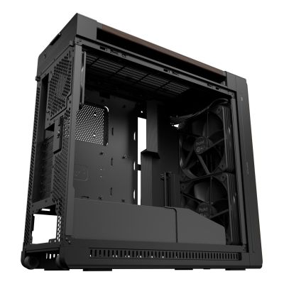 24. ASUS ProArt PA602 Wood Edition Modern Black - Tempered Glass Panel Midi Tower Czarny, Drewno
