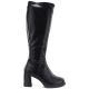 2. Kozaki damskie na obcasie czarne Potocki SZ12861