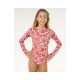 3. Kostium dziewczęcy RIP CURL Sunshine Upf Ls Surfsuit- Girl czerwony