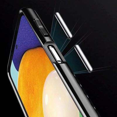 11. Thunder Case elastyczne pancerne etui pokrowiec Samsung Galaxy A22 4G czarny