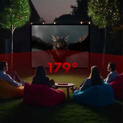 4. MACLEAN EKRAN PROJEKCYJNY 84", 175X131CM, , OBRAMOWANIE 25MM 4:3, HACZYKI DO NACIĄGU MC-166