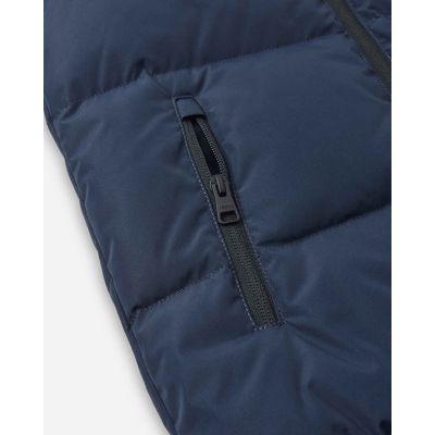 13. Kurtka puchowa dziecięca Reima Down jacket. Paimio Navy  Age 3 Junior Unisex wodoodporna granatowa (5100282A-6980)