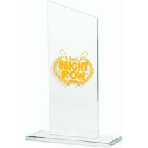 Trofeum szklane grawerowane + wypełnienie farbą