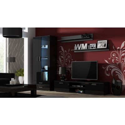 3. Witryna SOHO S6 2D2S czarny/ czarny połysk