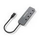 3. Hub USB Wozinsky WHS088YSS 4x USB-A z indywidualnymi włącznikami aluminiowy z kablem USB-C 15 cm - szary