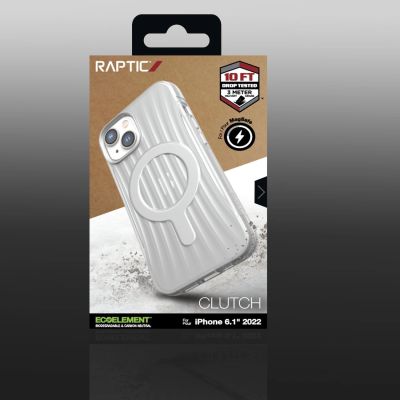 6. Raptic X-Doria Clutch Built Case etui iPhone 14 z MagSafe pokrowiec plecki przezroczysty