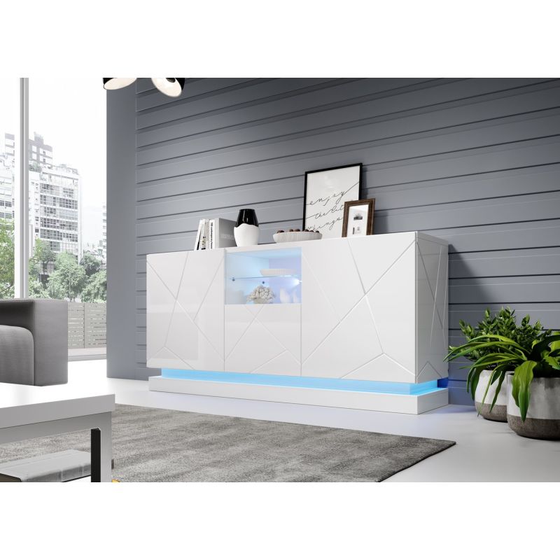 4. Oświetlenie komoda QIU 2D1K niebieskie