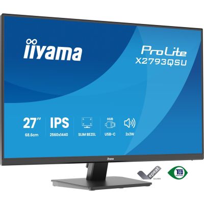 18. iiyama ProLite X2793QSU-B1 monitor komputerowy 68,6 cm (27") 2560 x 1440 px Quad HD LED Czarny