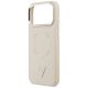 6. Etui Guess Triangle Logo MagSafe na iPhone 17 Pro - beżowe