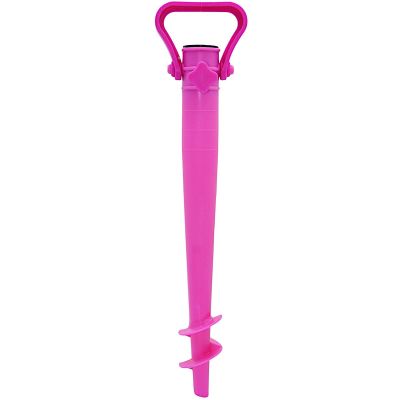 2. BAZA MOCOWANIE DO PARASOLA PLASTIKOWA WKRĘCANA 39CM RÓŻOWA