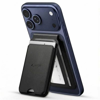 3. Etui Tech-Protect MagWallet Stand MagSafe uniwersalny - czarny