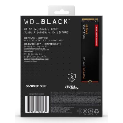 18. SSD WD Black SN8100 w/o HS 2TB WDS200T1X0M