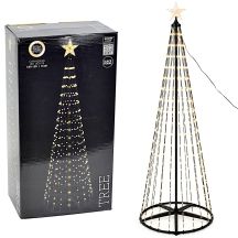CHOINKA DEKORACYJNA 550LED SUPER CIEPŁY BIAŁY 300CM BLACK