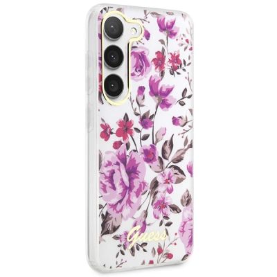 4. Etui Guess Flower Collection na Samsung Galaxy S23+ - białe