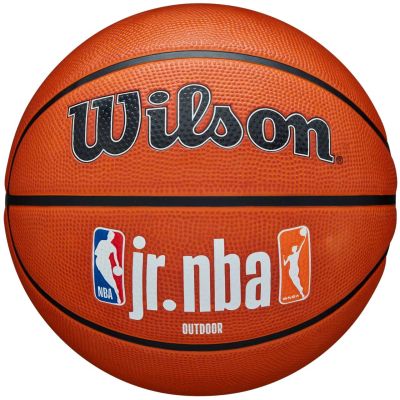10. Piłka do koszykówki Wilson Jr NBA Logo Auth Outdoor WZ3011801XB6