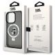 8. Etui Karl Lagerfeld Ring Stand Karl&Choupettte MagSafe do iPhone 15 Pro Max - czarne