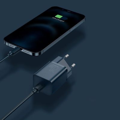 13. Baseus Super Si 1C szybka ładowarka USB Typ C 20W Power Delivery + kabel USB Typ C - Lightning 1m niebieski (TZCCSUP-B03)