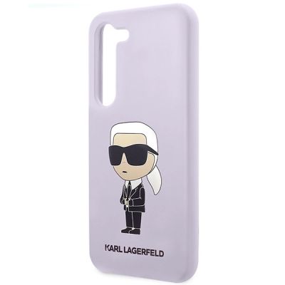 6. Etui Karl Lagerfeld Silicone Ikonik na Samsung Galaxy S23+ - purpurowe