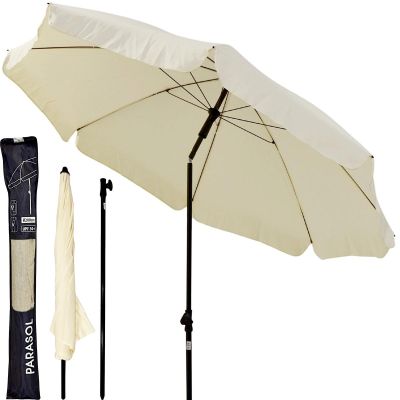 6. PARASOL OGRODOWY 185CM KREMOWY