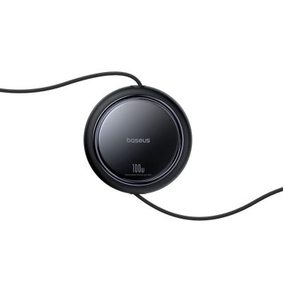 4. Kabel zwijany Baseus Bright Mirror Series USB-C - 2 x USB-C 100W 1m - czarny