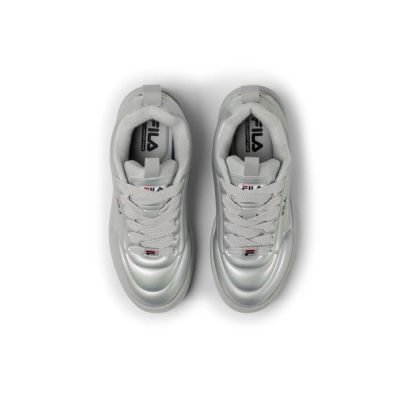 2. Fila Superbubble buty sportowe damskie sneakersy szare modne wygodne lekkie