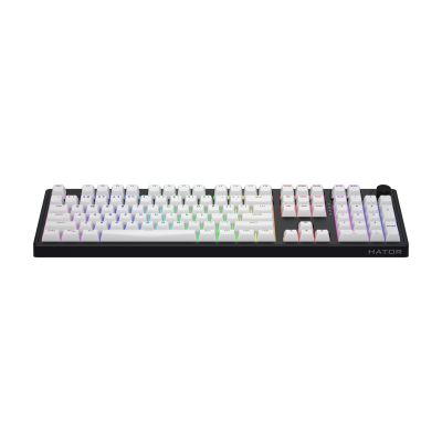 2. HATOR Skyfall Wireless 100 klawiatura Gaming USB + RF Wireless + Bluetooth QWERTY US English Czarny, Biały