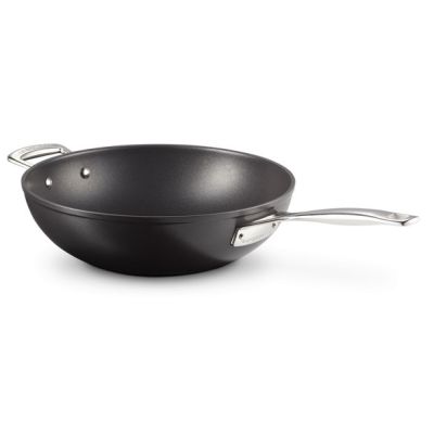 2. Le Creuset hartowany nieprzywierający Stir-Fry srebrny 30cm
