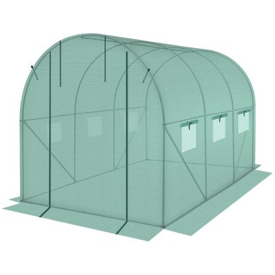 46. SZKLARNIA TUNEL OGRODOWY 200X300X200CM PE KONTRUKCJA STAL ZIELONA