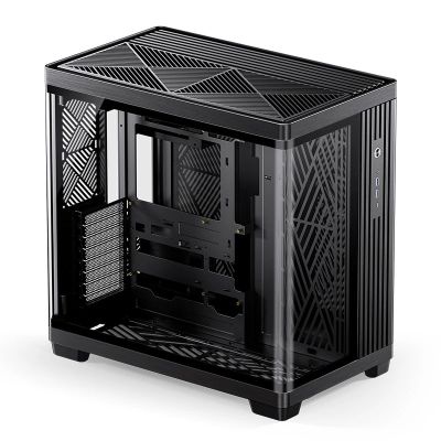 27. Jonsbo TK-4 Gehäuse, Midi-Tower, ATX, Tempered Glass - schwarz