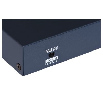 8. Hikvision DS-3E0106HP-E łącza sieciowe Nie zarządzany Fast Ethernet (10/100) Obsługa PoE Niebieski