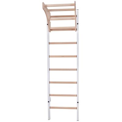 7. DRABINKA GIMNASTYCZNA DREWNIANO METALOWA NA 4 UCHWYTY Z DREWNIANYM DRĄŻKIEM BENCHK 211W