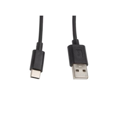 Kabel Lanberg CA-USBO-10CC-0010-BK (USB 2.0 typu A M - USB typu C M; 1m; kolor czarny)