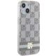 4. Etui DKNY IML Checkered Mono Pattern & Printed Stripes MagSafe na iPhone 15 / 14 / 13 - beżowe